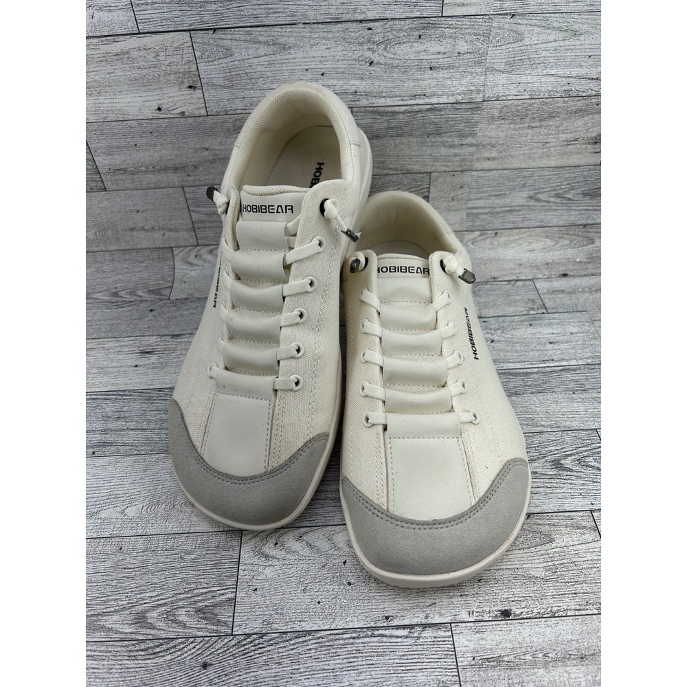 Hobibear Barefoot Shoes Men Sz 43 Cream Wide Toe Box Minimalist GST0071S